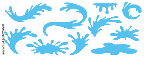  Stylized splash with milk and paint shaping abstract stain and shape, neat frame, liquid water shine, deep water contrast, reflective puddle and calm puddle.