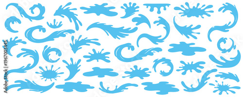  Fresh splash of milk and paint creates fluid shape and soft stain, elegant frame, light water motion, glossy water highlights, natural puddle and smooth puddle feel.