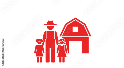 Family and house logo symbol.