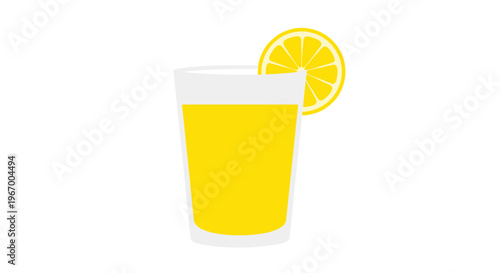 Fresh Lemonade in Glass.