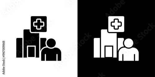 Referral Icon Sheet Black And White