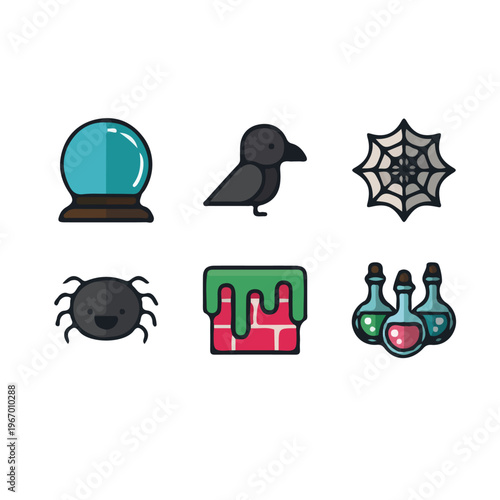 black and white icons for kids