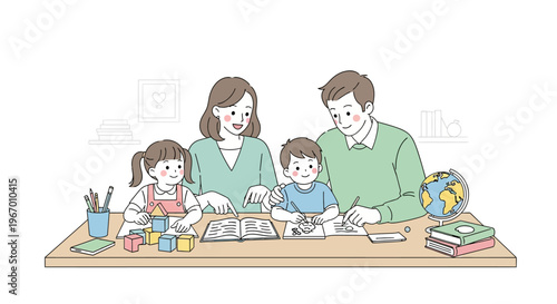 Family Learning Together: Parents Teaching Children at Home, Educational Activities, Building Blocks