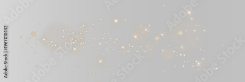 Fotografía Gold sparks and golden stars glitter special light effect