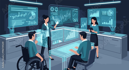 Team uses advanced holographic displays for data analysis