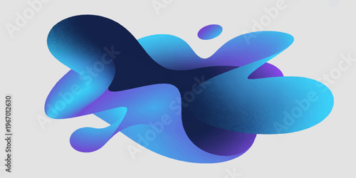 An abstract blue butterfly vector illustration design swimming through a nature wave like a sea whale icon for a summer ocean logo