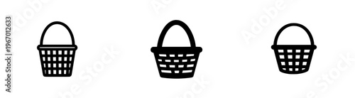 Elegant Basket Silhouette - Timeless Symbol of Abundance
