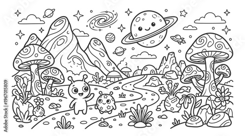 Smiling cartoon bear and teddy outdoors.