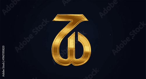Ornate golden emblem on a dark textured background