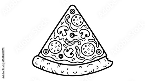 A delicious slice of pepperoni pizza.