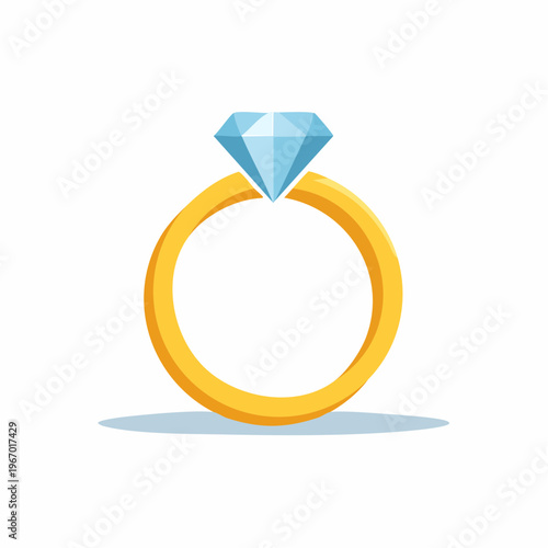 永遠の愛を誓う結婚指輪 ブライダルのベクターイラスト