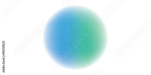 Gradient background, color gradation circle with grain noise texture, vector abstract watercolor holographic blur. Color gradient soft blend mesh of blue iridescent colors