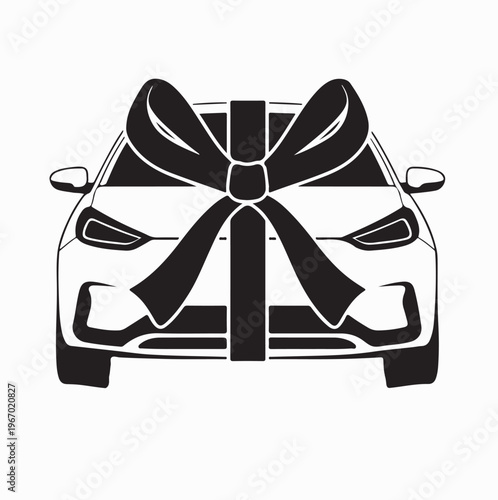 Surprise Car Gift Logo Design Minimalist Elegant Vehicle Vector