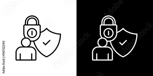 Authorization Icon Sheet Black And White