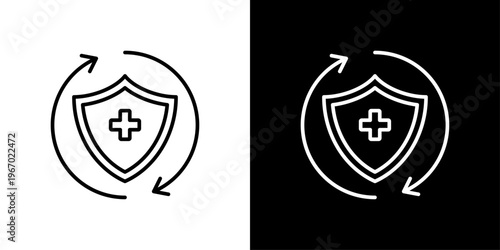 Prevention Icon Sheet Black And White
