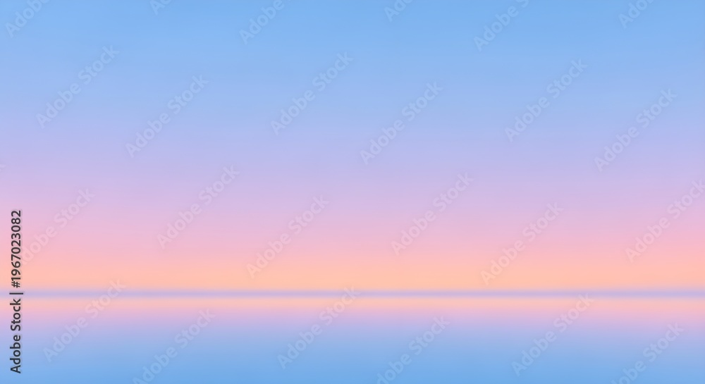 Fototapeta premium serene sunset sky with soft gradient colors