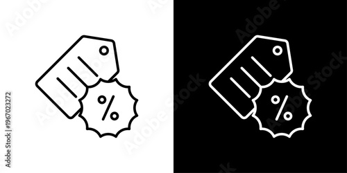 Discount Icon Sheet Black And White