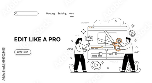 Pro video app clip cut edit film tool work crew fast easy art web