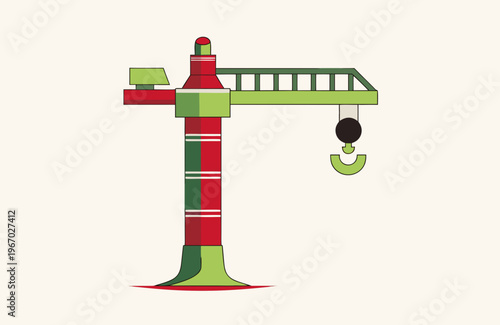 contruction crane vector icon
