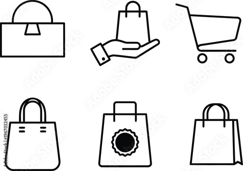 Common media player control icons displayed in a grid layout Vector