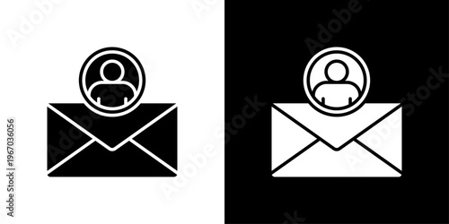 Email Account Icon Sheet Black And White