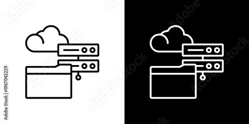 Storage Icon Sheet Black And White