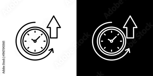 Uptime Icon Sheet Black And White