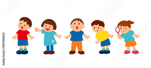 子供たちが発見する様子