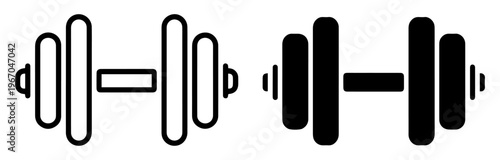 dumbbell gym fitness workout icon