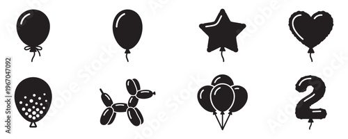 Balloon icon vector. Party balloon sign and symbol. Funny balloon icon. Vector Illustration. EPS 10
