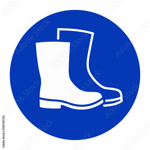 safety shoes required sign icon