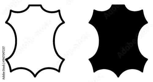 genuine leather badge icon symbol