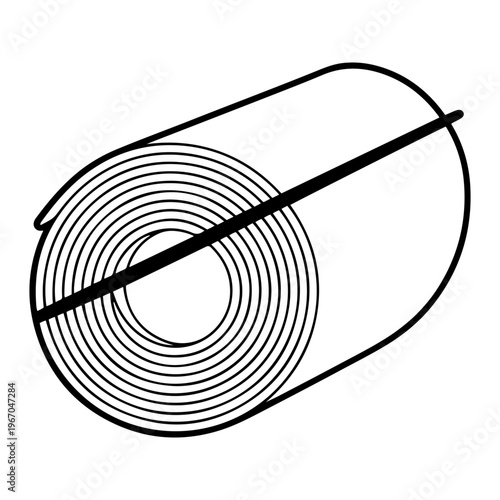 green steel coil production icon