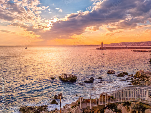 Landscape in the Cap de Nice, South of France
