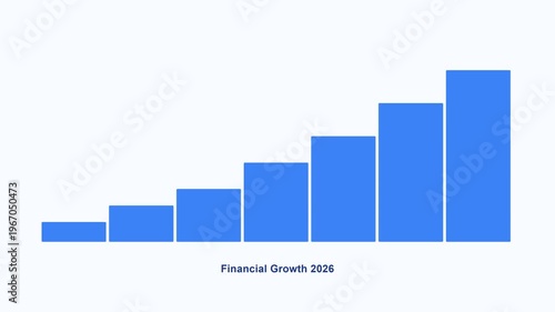 Abstract visualization of projected financial growth and increasing market trends represented by a rising bar chart, symbolizing business success and future economic expansion