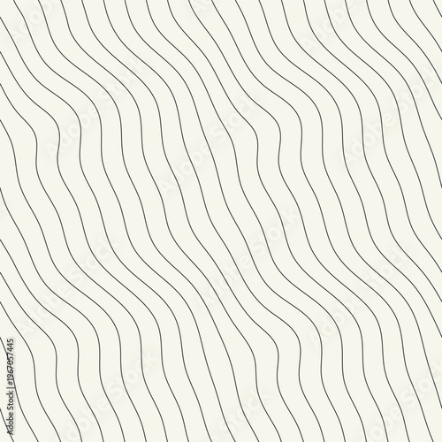 Seamless ripple pattern. Repeating vector texture. Wavy linear graphic background. Modern graphic design. Can be used as swatch in Adobe Illustrator.