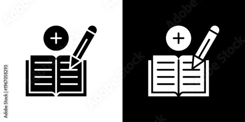 Story Icon Sheet Black And White