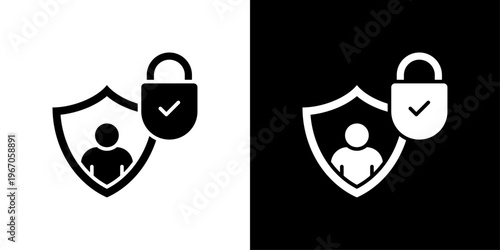 Privacy Icon Sheet Black And White