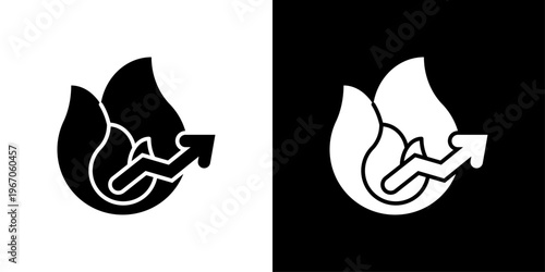 Trending Icon Sheet Black And White