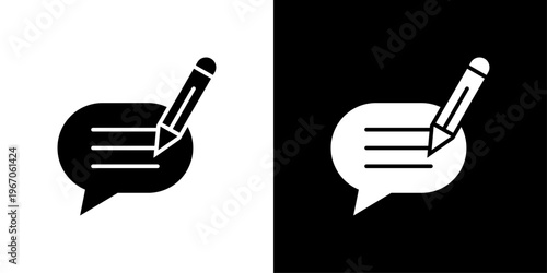 Comment Icon Sheet Black And White