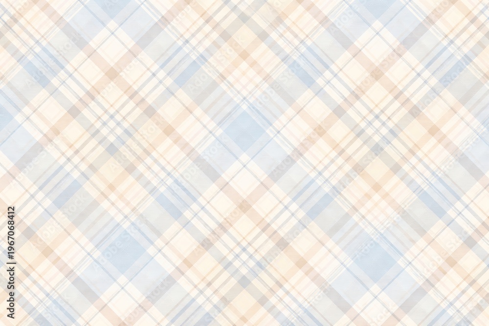 Fototapeta premium Soft pastel plaid pattern illustration.