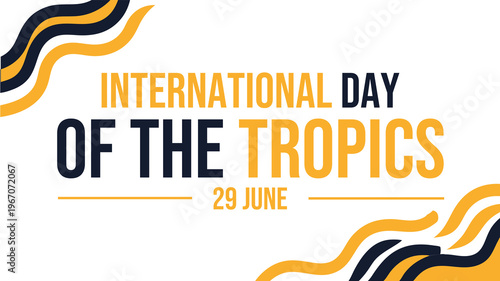 Quadro em tela International Day of the Tropics contemporary design celebrating climate, nature