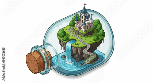 oil lamp isolated on white