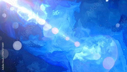 幻想的なブルーライトの抽象背景