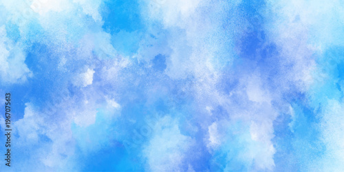 hand painted blue color and turquoise watercolor background. grunge paper texture, beautiful and colorful watercolor used for wallpaper, banners, design. vector texture background with bright color.