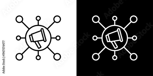 Viral Icon Sheet Black And White