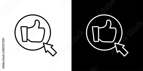 Like Icon Sheet Black And White