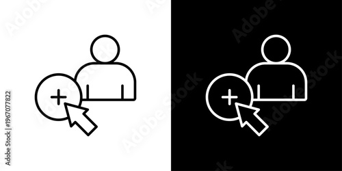 Follow Icon Sheet Black And White