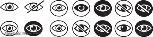 Visibility & Privacy Toggle Icons