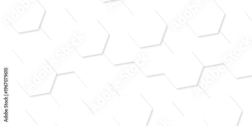 White abstract honeycomb mosaic and tile geometric hexagon vector illustration. geometric digital technology polygon science vintage square mosaic and web cover business texture.